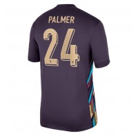 Camiseta Inglaterra Cole Palmer #24 Visitante Equipación Eurocopa 2024 manga corta